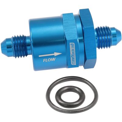 AeroFlow=Inline Check Valve -4AN 
Blue