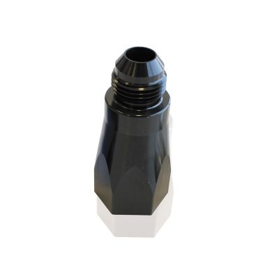 AeroFlow=Adjustable Check Valve -6AN
 Black Finish. Male to Female AN Outlets