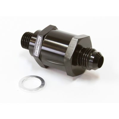 AeroFlow=EFI Fuel Pump Check Valve -8AN (M12 x 1.5mm) 
 Black Finish