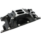 AeroFlow=Small Block Chrysler Air Gap Dual Plane Intake Manifold Black Finish
