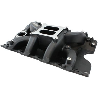 AeroFlow=Holden 304 Air Gap Dual Plane Intake Manifold Black Finish