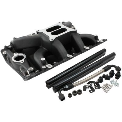 AeroFlow=Holden 304 EFI Air Gap Dual Plane Intake Manifold Black Finish