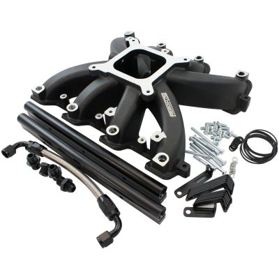 AeroFlow=GM LS Cathedral Port Carburetor Street Single Plane EFI Intake Manifold