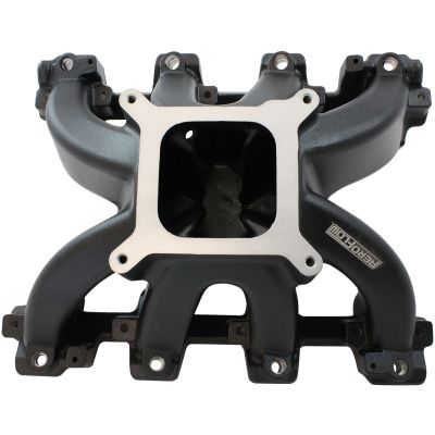 AeroFlow=GM LS Cathedral Port Carburetor Hi Rise Race Single Plane EFI Intake Manifold