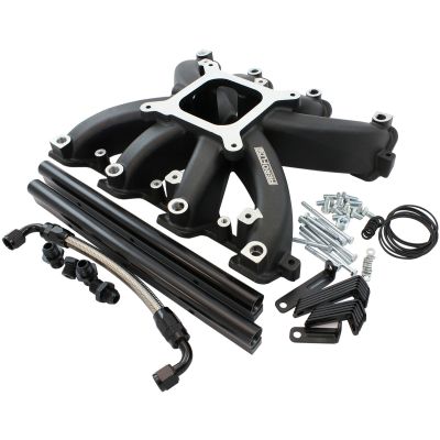 AeroFlow=GM LS Rectangle Port Carburettor Street Single Plane EFI Intake Manifold