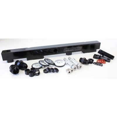 AeroFlow=Nissan S13 SR20 Billet EFI Fuel Rail - Black Suit 14mm Full Length Fuel Injectors