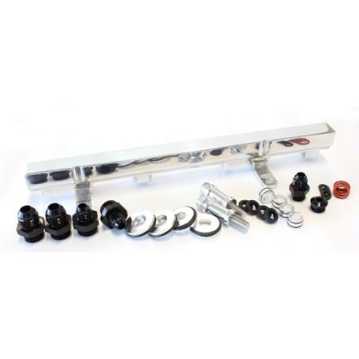 AeroFlow=Nissan S13 SR20 Billet EFI Fuel Rail - Polished Suit 14mm Full Length Fuel Injectors