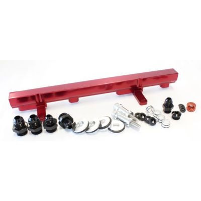 AeroFlow=Nissan S13 SR20 Billet EFI Fuel Rail - Red Suit 14mm Full Length Fuel Injectors