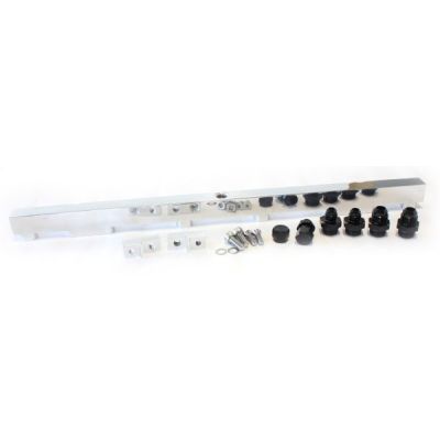 AeroFlow=Nissan RB26 Billet EFI Fuel Rail - Polished Suit 14mm Full Length Fuel Injectors