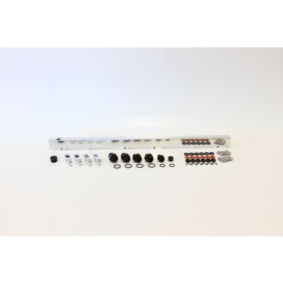 AeroFlow=Nissan RB30 Billet EFI Fuel Rail - Polished Suit 14mm Full Length Fuel Injectors