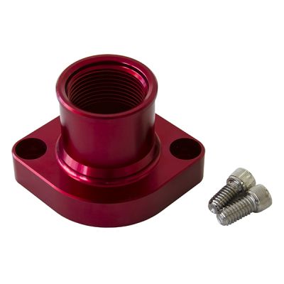 AeroFlow=Ford Cleveland Billet Thermostat Housing-Red Suit Ford 302-351C