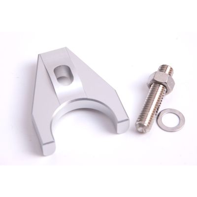 AeroFlow=Billet Distributor Hold Down Clamp - Silver Suit SB and BBChevy