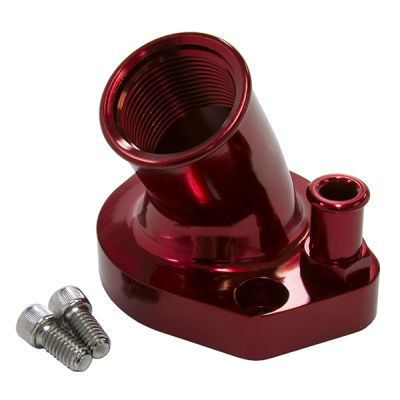 AeroFlow=Billet Thermostat Housing - Red Suit Ford 289-351W