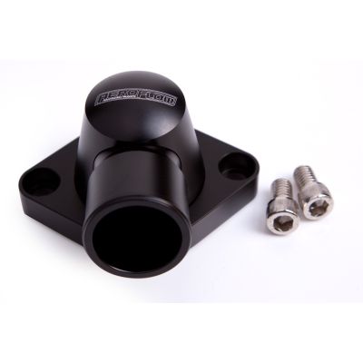 AeroFlow=Billet Thermostat Housing-Black Suit SB BB Chevy (Swivel)