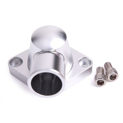 AeroFlow=Billet Thermostat Housing-Silver Suit SB BB Chevy (Swivel)