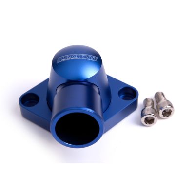 AeroFlow=Billet Thermostat Housing-Blue Suit SB BB Chevy (Swivel)