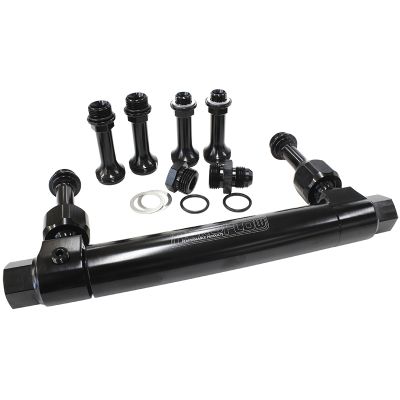AEROFLOW = Adjustable Billet Fuel Log Black Finish