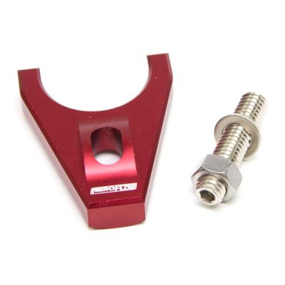 AeroFlow=Holden Billet Distributor Hold Down Clamp - Red Suit Holden V8 Engine