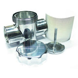 AeroFlow=Billet Radiator Filter/Filler Polished Finish