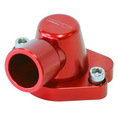 AeroFlow=Billet Thermostat Housing - Red Suit Holden V8 (Swivel. No Heater Outlet)