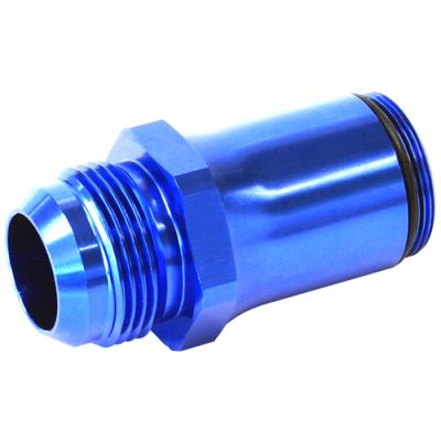 AeroFlow=-16 AN Water Neck Adapter - Blue Suits 360° Swivel Aeroflow Water Necks