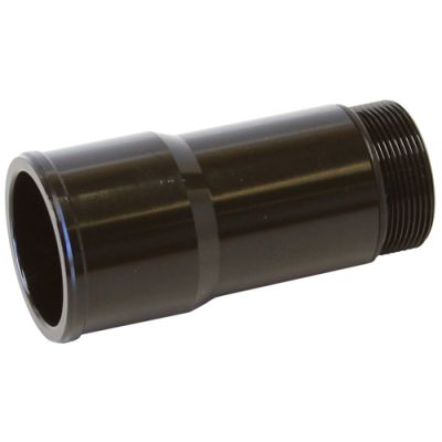 AERFOFLOW=Radiator Hose Adapters-Black 1.5" O.D. 2.75" Length 1-1/4"-20 thread