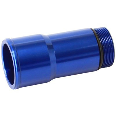 AERFOFLOW=Radiator Hose Adapters-Blue 1.5" O.D. 2.75" Length 1-1/4"-20 thread