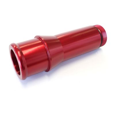 AERFOFLOW=Radiator Hose Adapters-Red 1.5" O.D. 4.5" Length 1-1/4"-20 thread