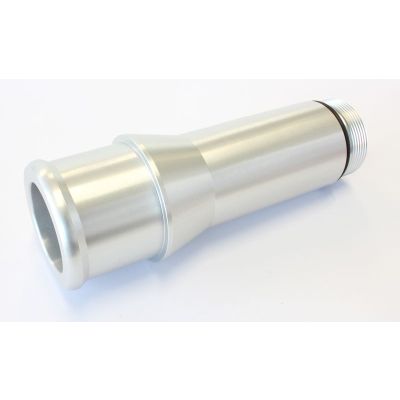 AERFOFLOW=Radiator Hose Adapters-Silver 1.5" O.D. 4.5" Length 1-1/4"-20 thread