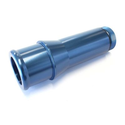 AERFOFLOW=Radiator Hose Adapters-Blue 1.5" O.D. 4.5" Length 1-1/4"-20 thread