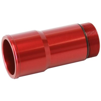 AERFOFLOW=Radiator Hose Adapters-Red 1.75" O.D. 2.75" Length 1-1/4"-20 thread