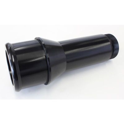 AERFOFLOW=Radiator Hose Adapters-Black 1.75" O.D. 4.5" Length 1-1/4"-20 thread