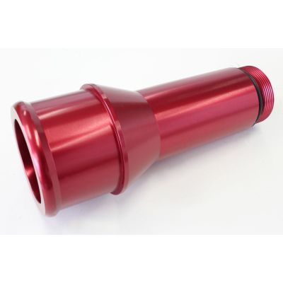 AERFOFLOW=Radiator Hose Adapters-Red 1.75" O.D. 4.5" Length 1-1/4"-20 thread