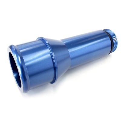 AERFOFLOW=Radiator Hose Adapters-Blue 1.75" O.D. 4.5" Length 1-1/4"-20 thread