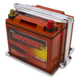 AeroFlow=Billet Aluminium Battery Trays Suit Odyssey ODPC1200 battery Polished finish