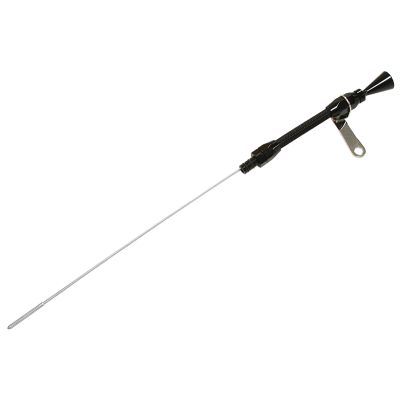AeroFlow=Stainless Steel Flexible Engine Dipstick - Black Suit SB Chevy