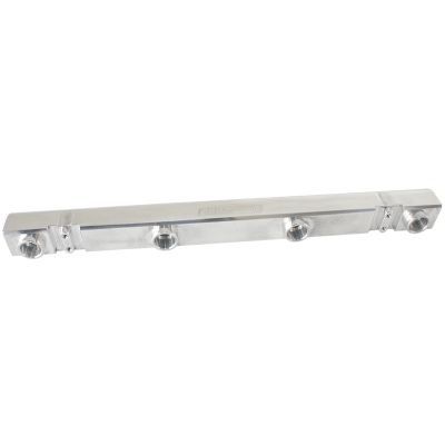 AeroFlow=Mitsubishi Evolution 4-9 4G63 Billet EFI Fuel Rails- Polished Suit 14mm Full Length