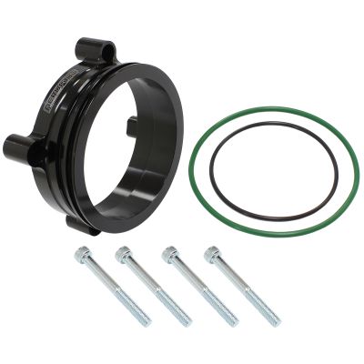Bosch =DBW Adapter Black Finish suits 74mm Bosch DBW and 3" Intercooler Clamp