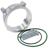 Bosch =DBW Adapter Silver Finish suits 82mm Bosch DBW and 3-1/2" Intercooler Clamp