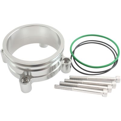 Bosch= DBW Adapter Silver Finish suits 68mm Bosch DBW and 3" Intercooler Clamp