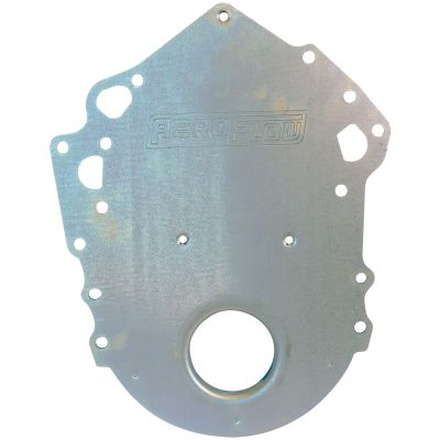 AeroFlow=Ford 302-351 ClevelandSteel Timing Cover Blue Zinc Coating Finish