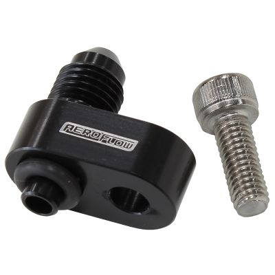 AeroFlow=-4AN Water Cross-Over Adapter - Black Suit GM LS Series Engines