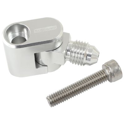 AeroFlow=Single Swivel Water Cross-Over Adapter - Silver Suit GM LS Series Engines