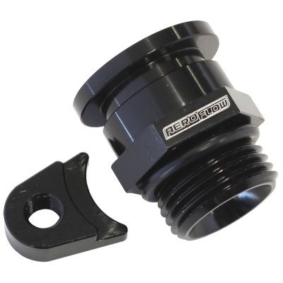 AEROFLOW = Aeroflow Fuel Pressure Regulator Adapter - Black Suit Holden V8 EFI
