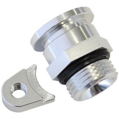 AEROFLOW = Aeroflow Fuel Pressure Regulator Adapter - Silver Suit Holden V8 EFI
