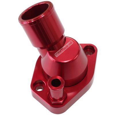 AeroFlow=Billet 45° Swivel Thermostat Housing Red Finish Suit Ford 289-351W