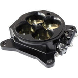 AEROFLOW=Billet Aluminum 4 Barrel 1375cfm Throttle Body Black Finish