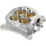 AEROFLOW=Billet Aluminum 4 Barrel 1375cfm Throttle Body Natural Finish.