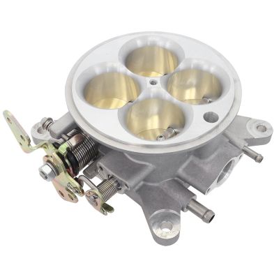AEROFLOW=Cast Aluminum 4 Barrel 1000cfm Throttle Body Natural Finish.