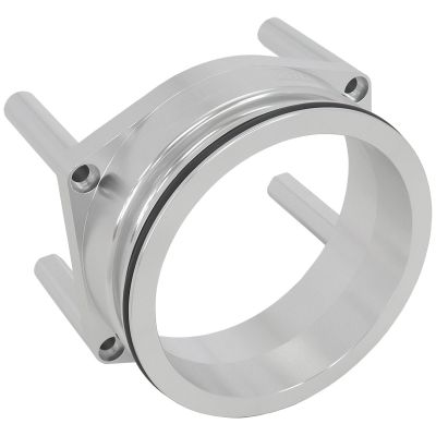 Aeroflow = 95mm Throttle Body Intercooler Adapter - Silver Finish